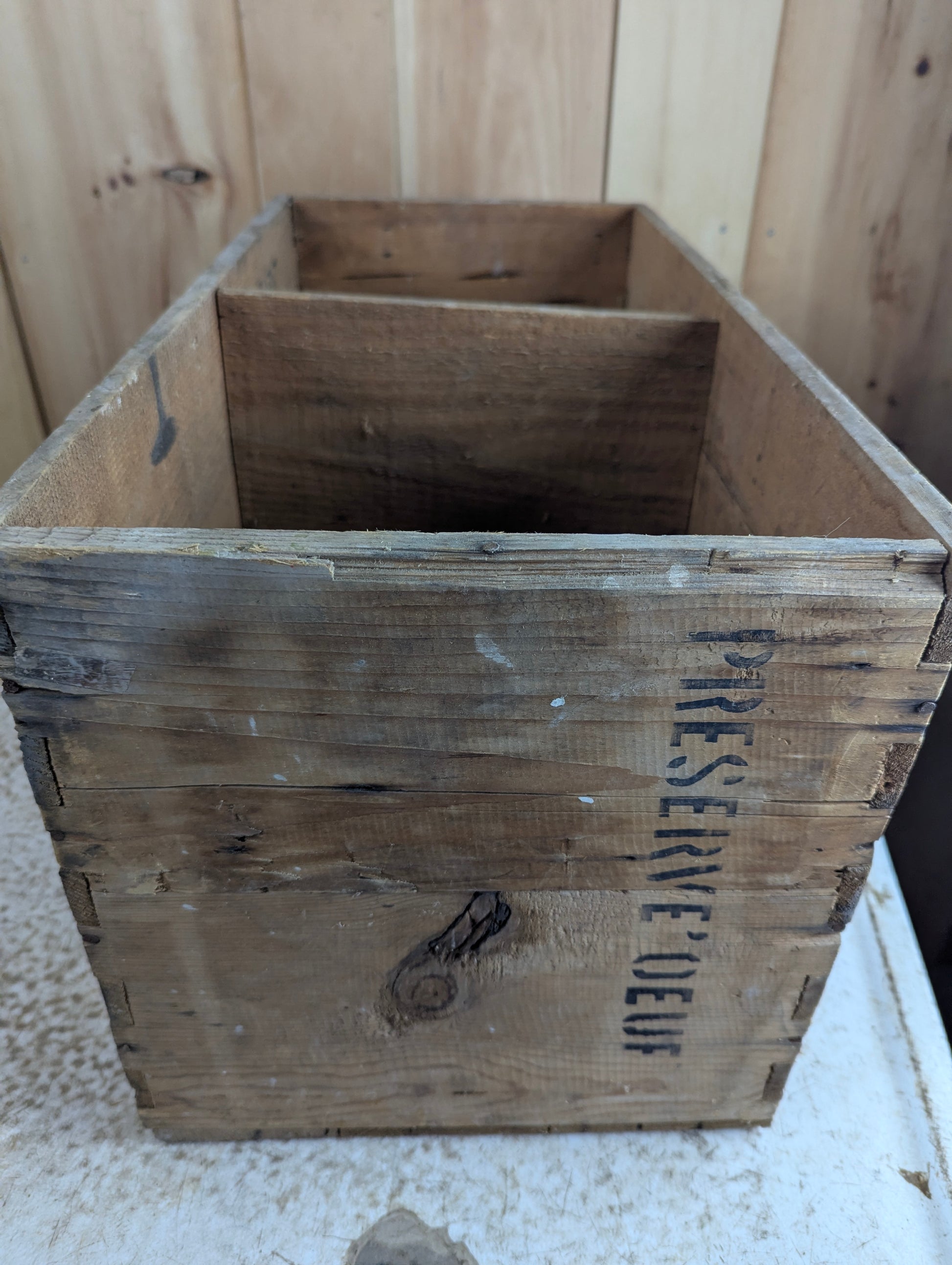 Vintage Hong Kong Duck Egg Crate - view 4