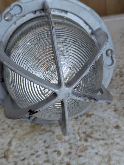 Vintage Industrial Factory Explosion Proof Light Fixture Model #EVA140 - view 5