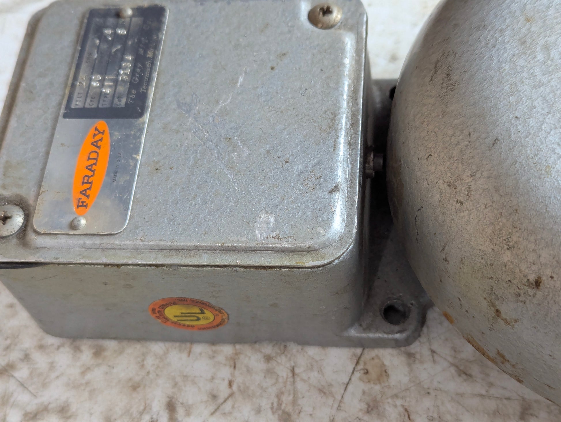 Vintage Industrial Faraday Alarm Bell - view 3