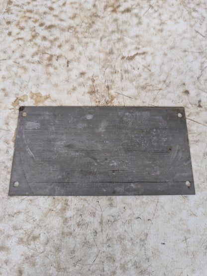 Vintage Industrial International Harvester Co. Aluminum Blank Nameplate - view 2