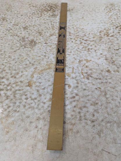 Vintage Industrial Webster Electric Co. Tri-Polar Oscillator Brass Blank Nameplate - view 2