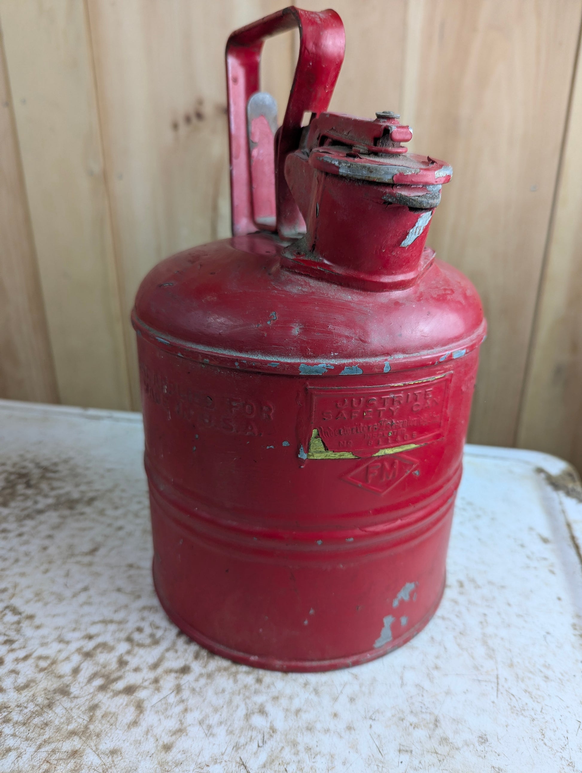 Vintage Justrite Safety Gas Can