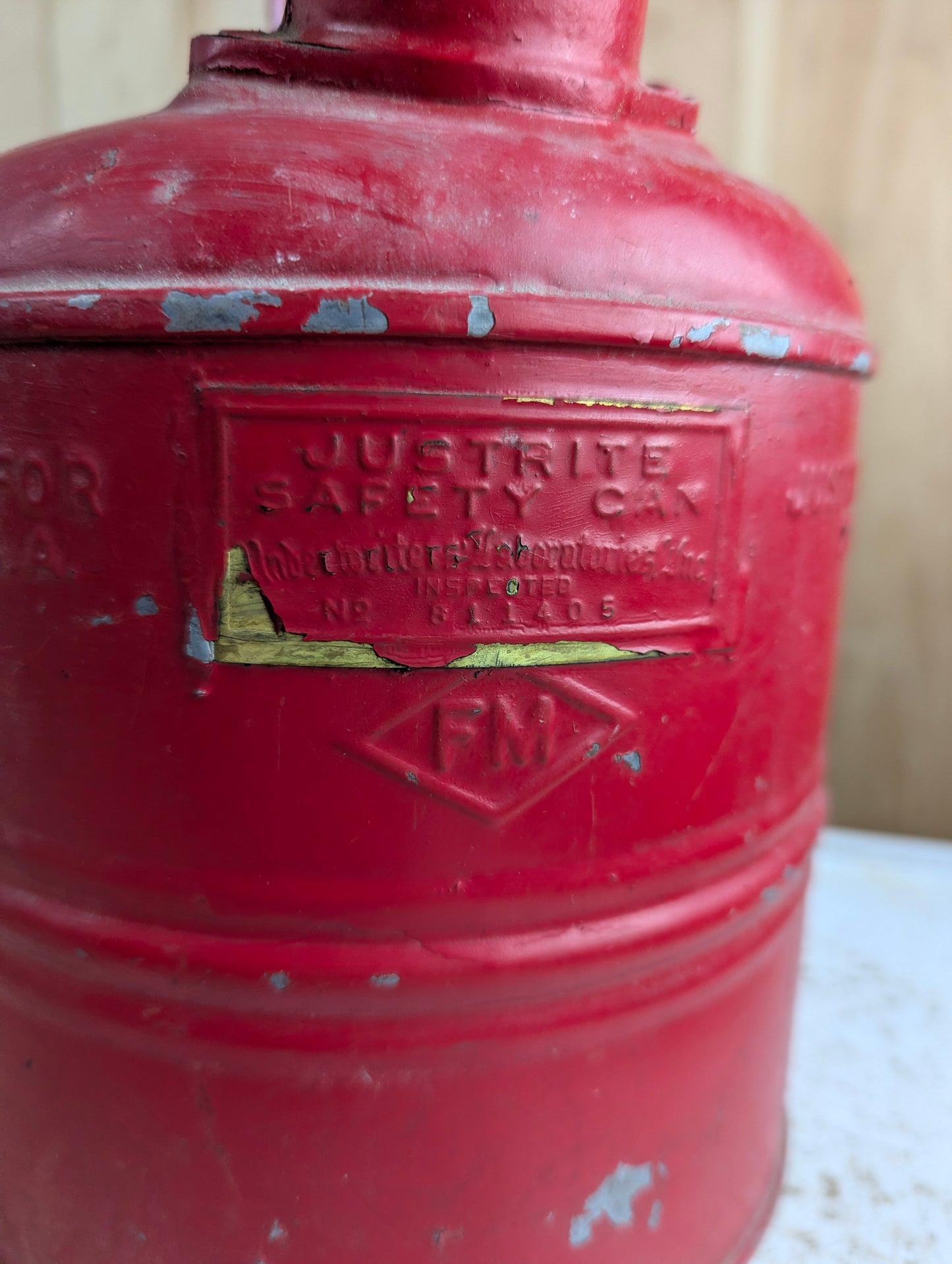 Vintage Justrite Safety Gas Can - view 2