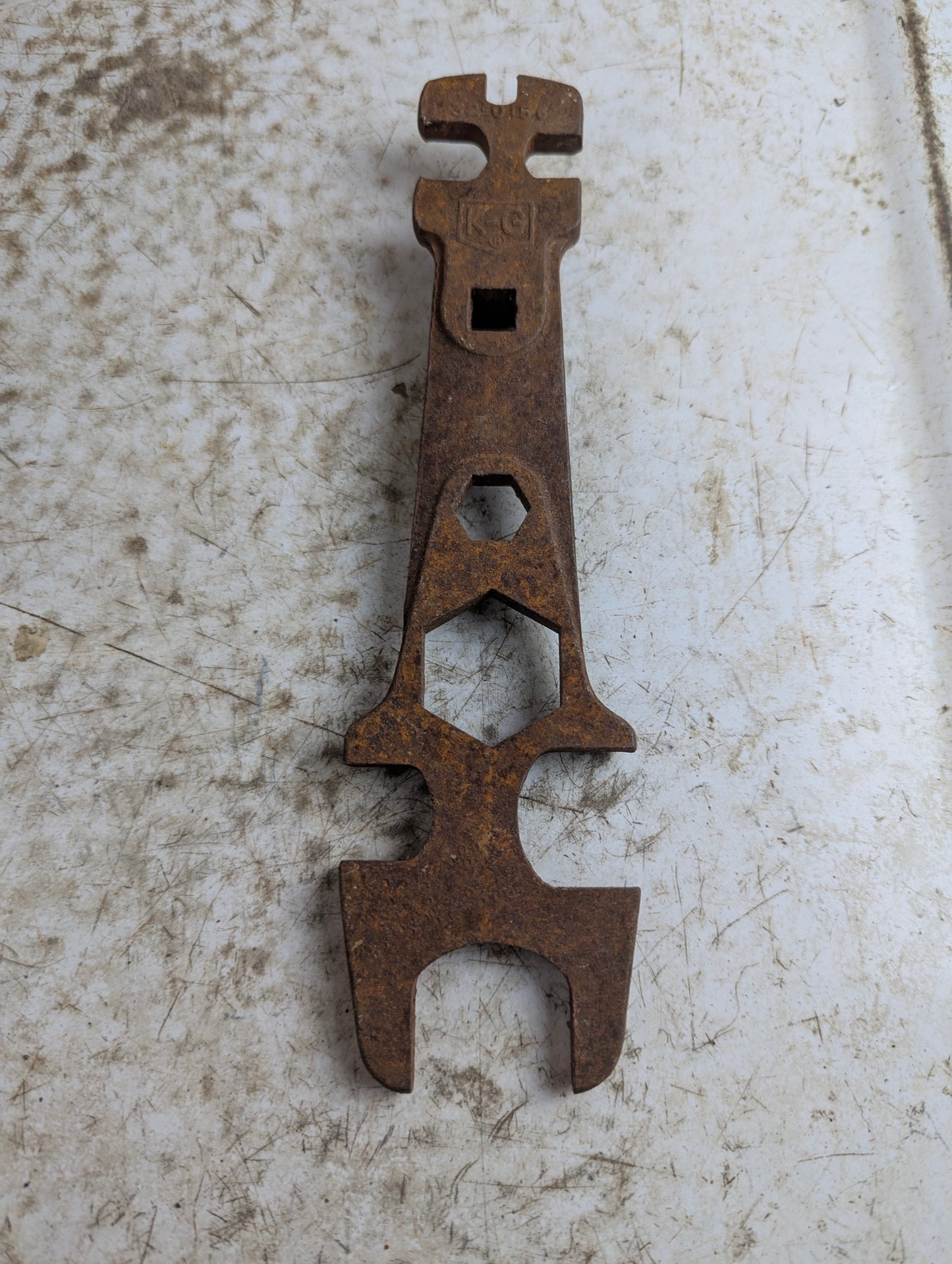 Vintage K-G Air Gas Tank Valve Multi-Wrench 32-0156