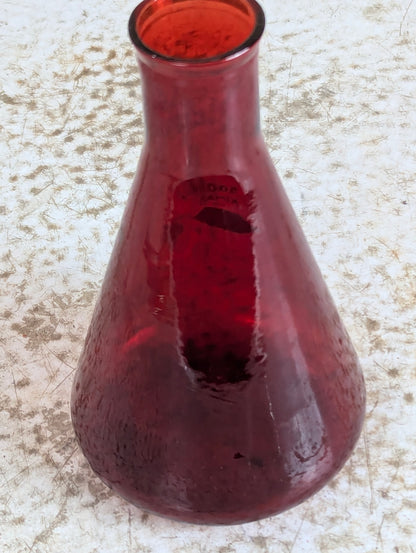 Vintage Kimax Ruby Red 500 ml Erlenmeyer Flask - view 4