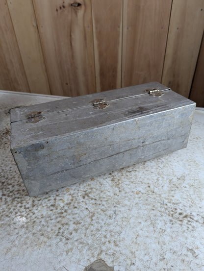 Vintage L. May Sudbury 14" Aluminum Miner's Lunch Box - view 5