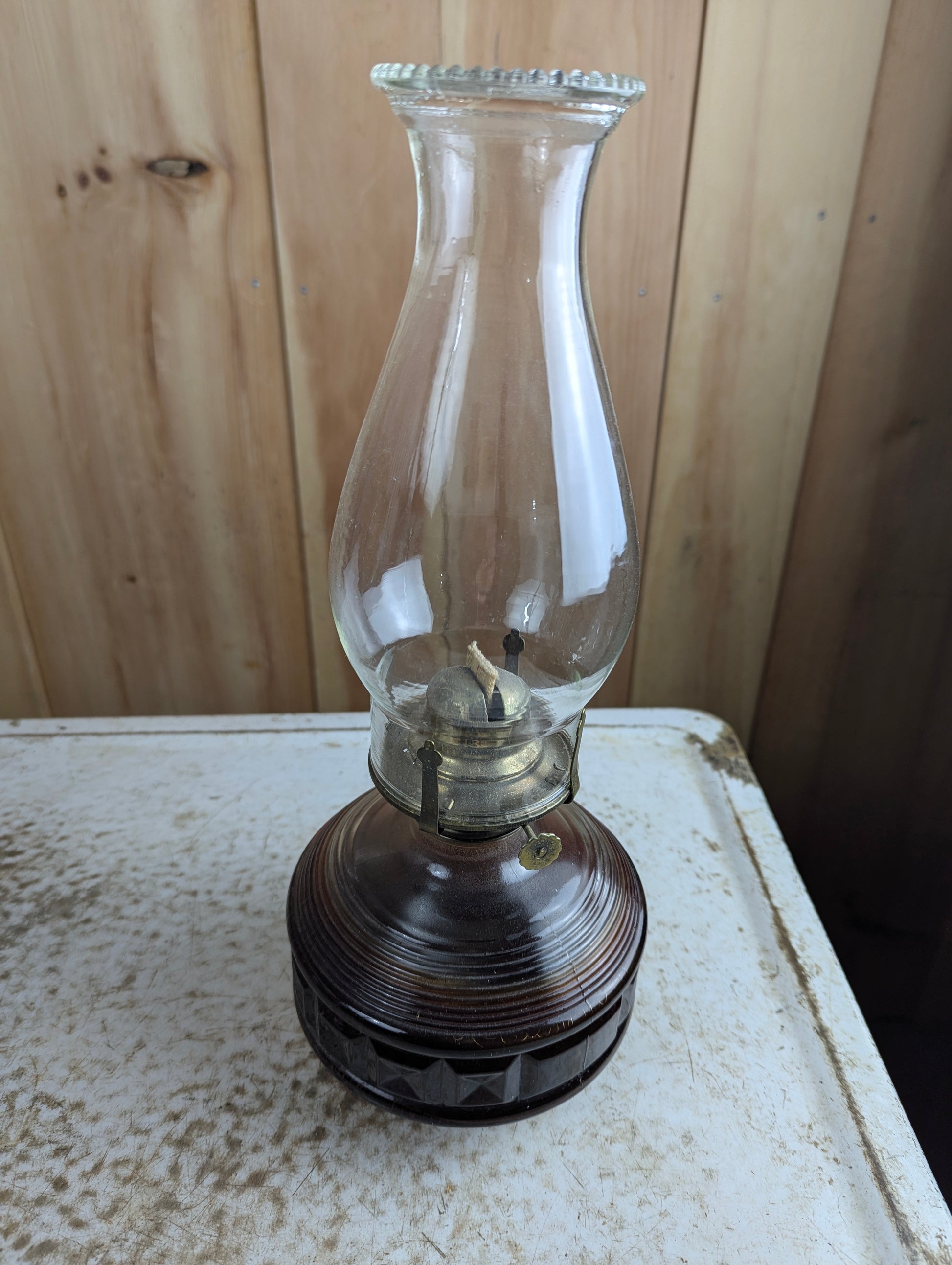 Vintage Lamplight Farms Oil Lamp