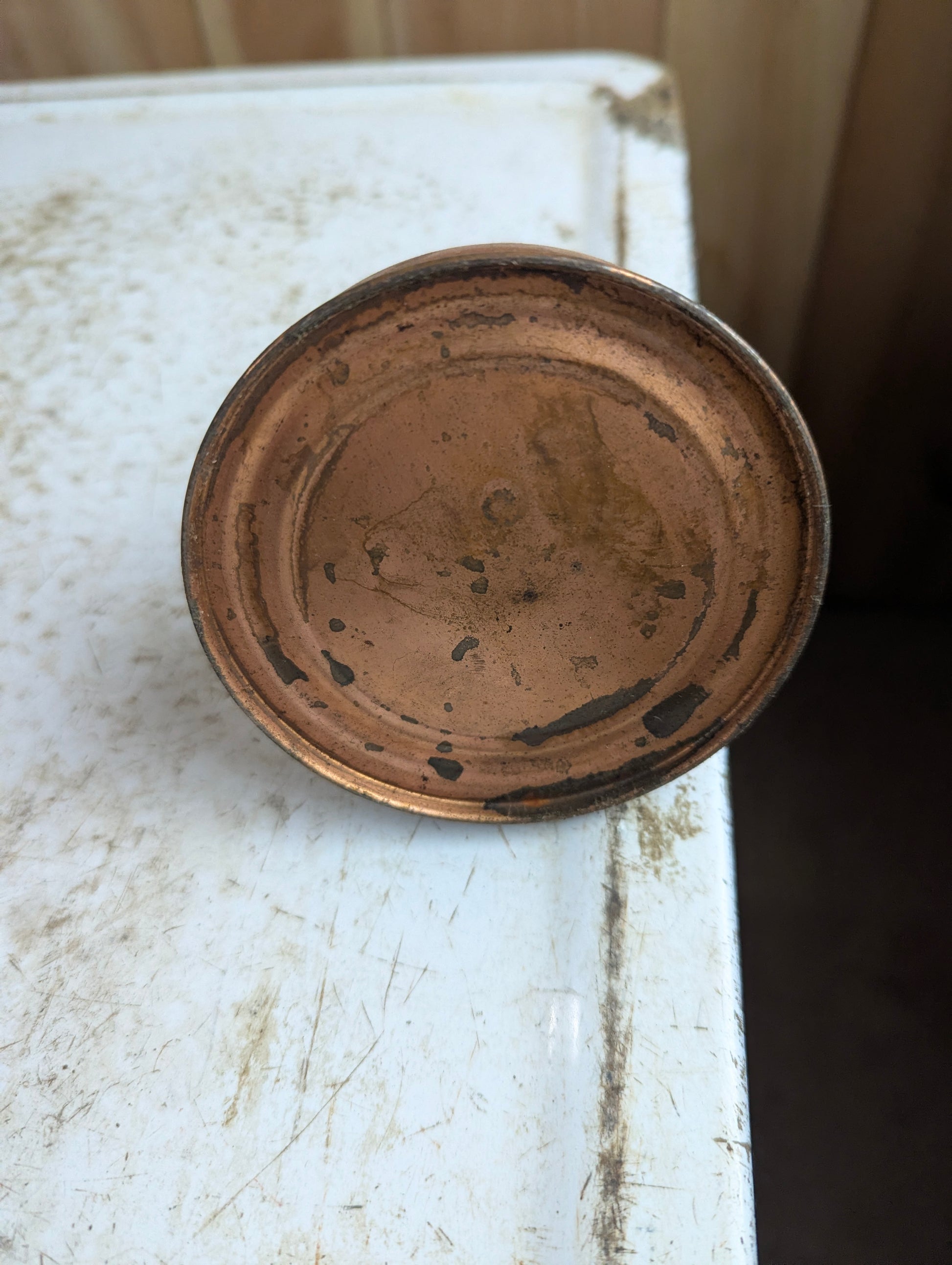 Vintage Large Copper Thumb Oiler - view 3