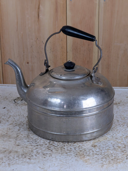 Vintage Large GSW Solid Copper Chrome Plated Kettle