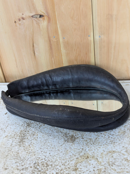 Vintage Leather Horse Collar Mirror - view 3