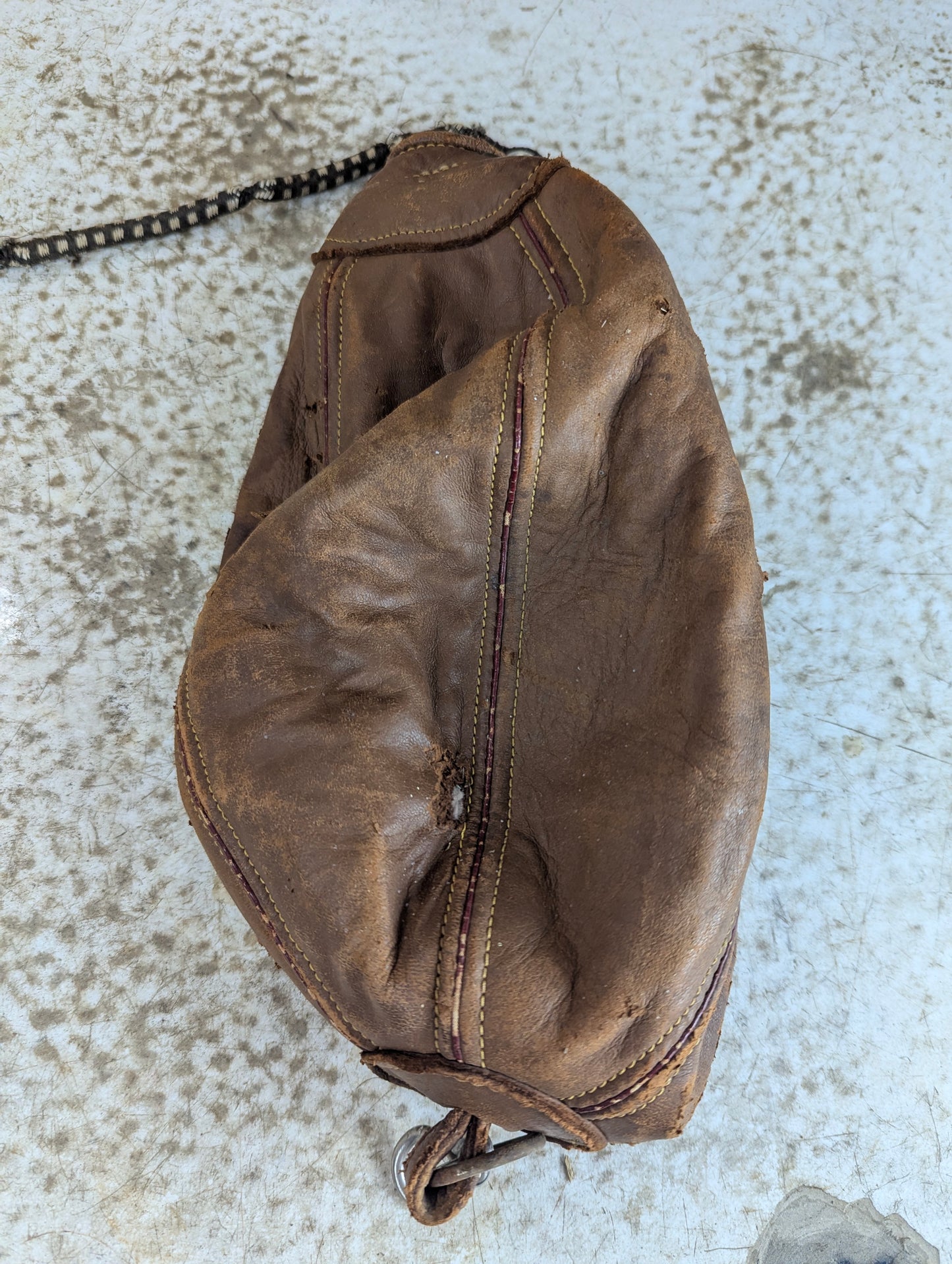 Vintage Leather Punching Speed Bag - view 2