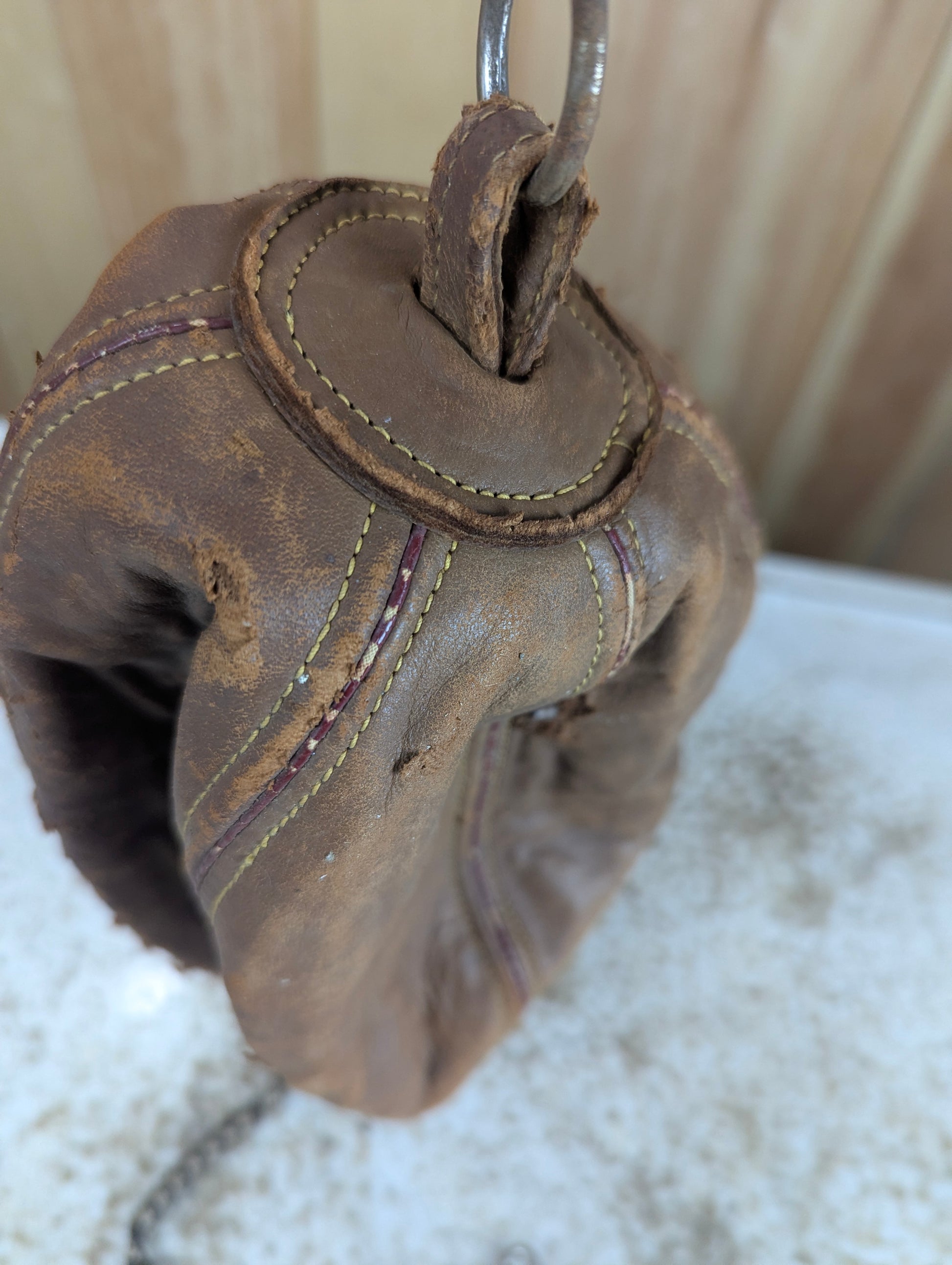 Vintage Leather Punching Speed Bag - view 4