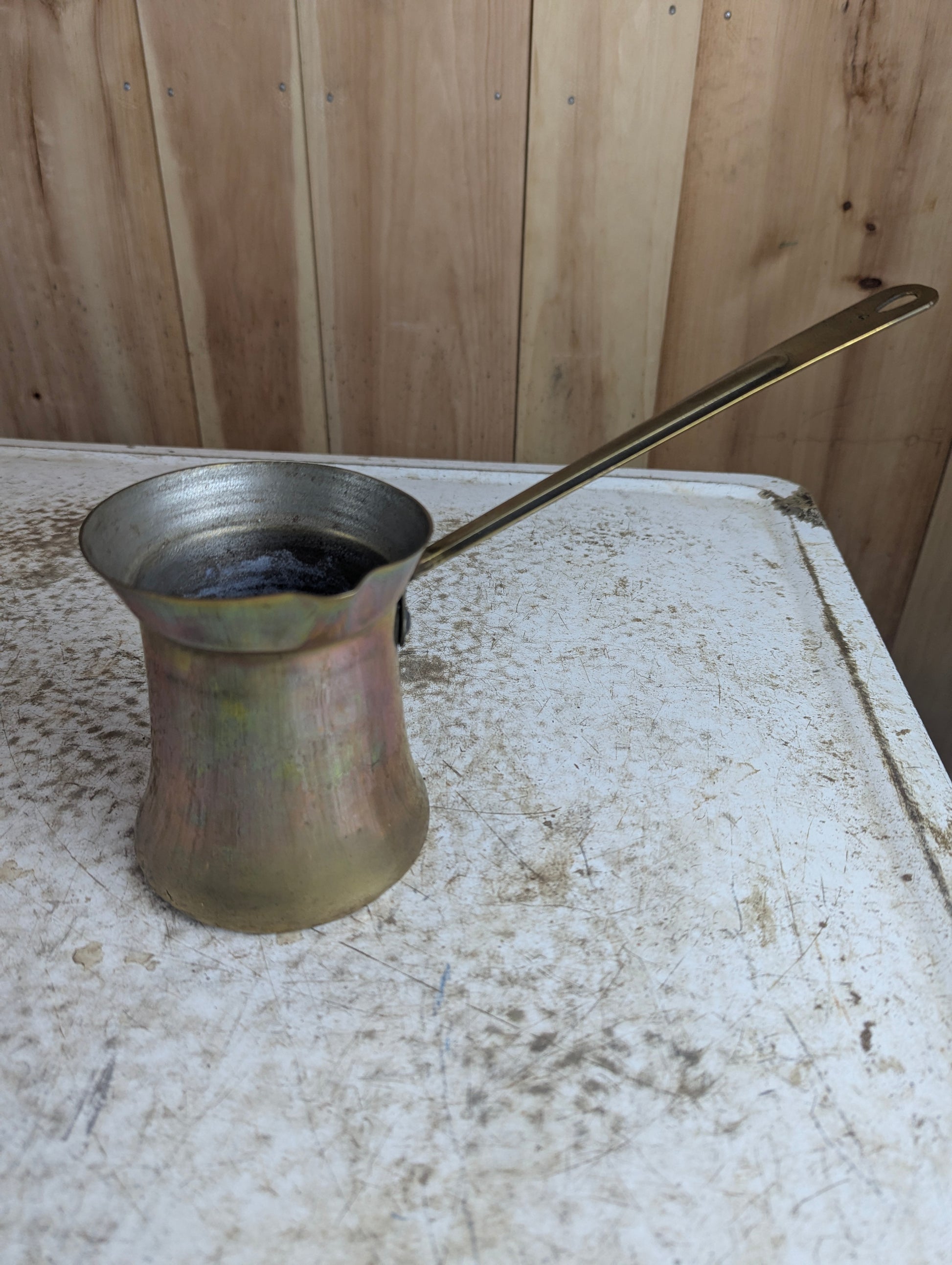 Vintage Lebanese Brass Coffee Tea Pot