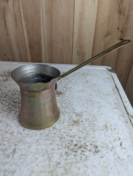 Vintage Lebanese Brass Coffee Tea Pot