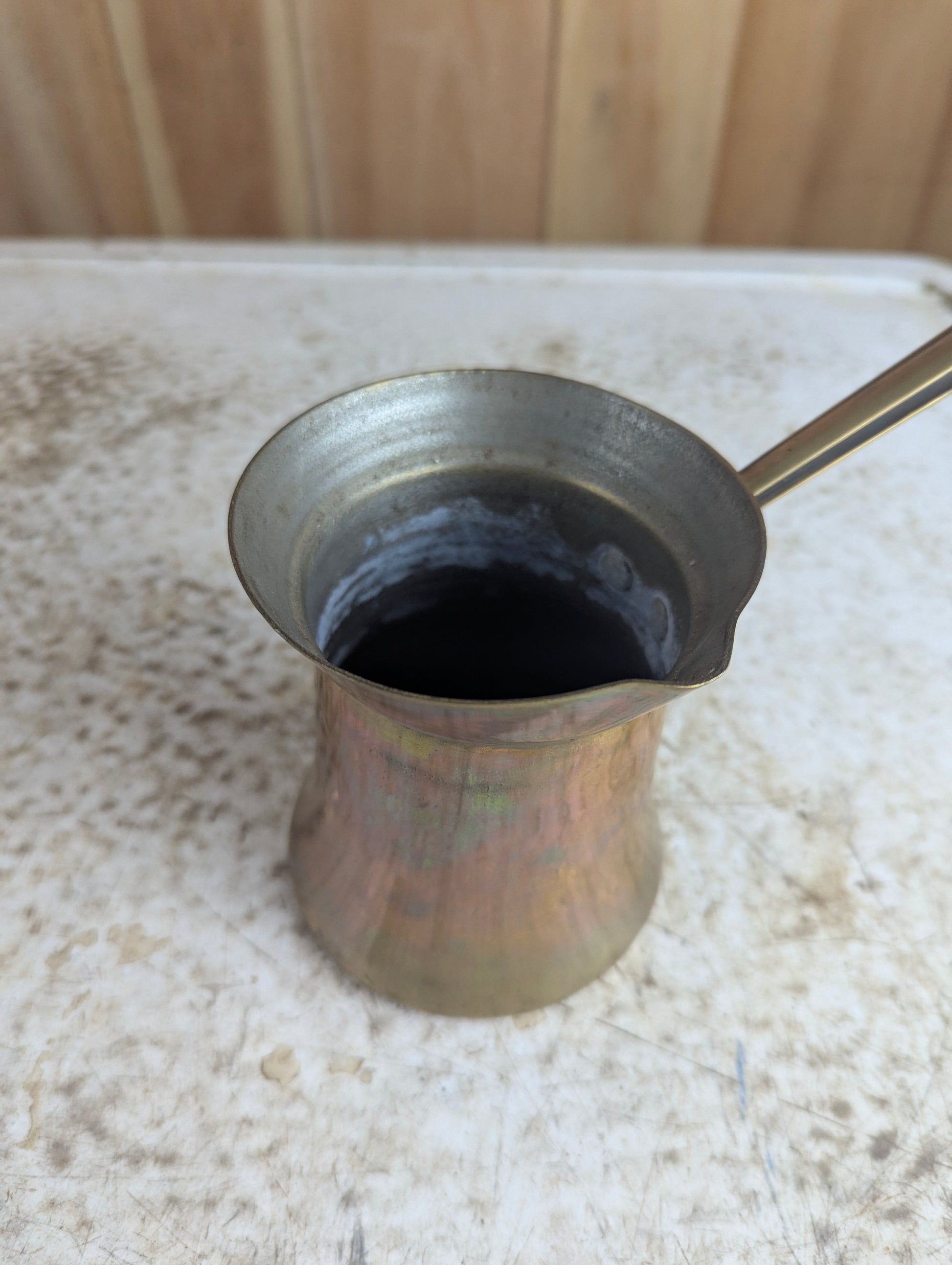 Vintage Lebanese Brass Coffee Tea Pot - view 2