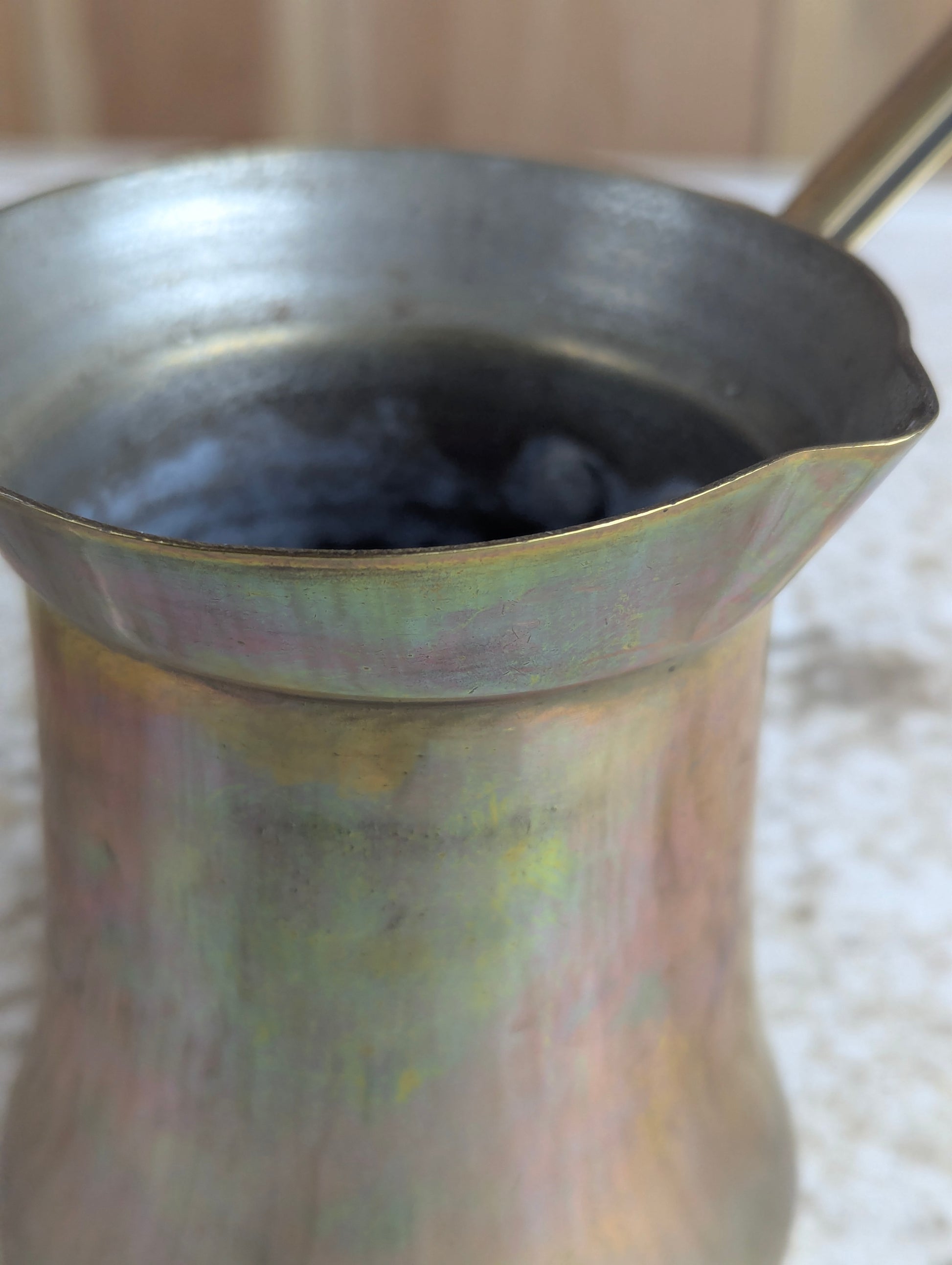 Vintage Lebanese Brass Coffee Tea Pot - view 6