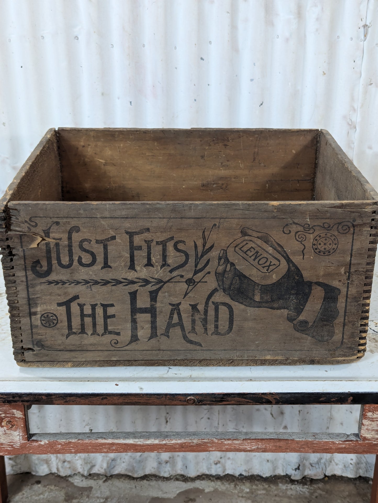 Vintage Lenox Soap Wooden Shipping Crate - view 2