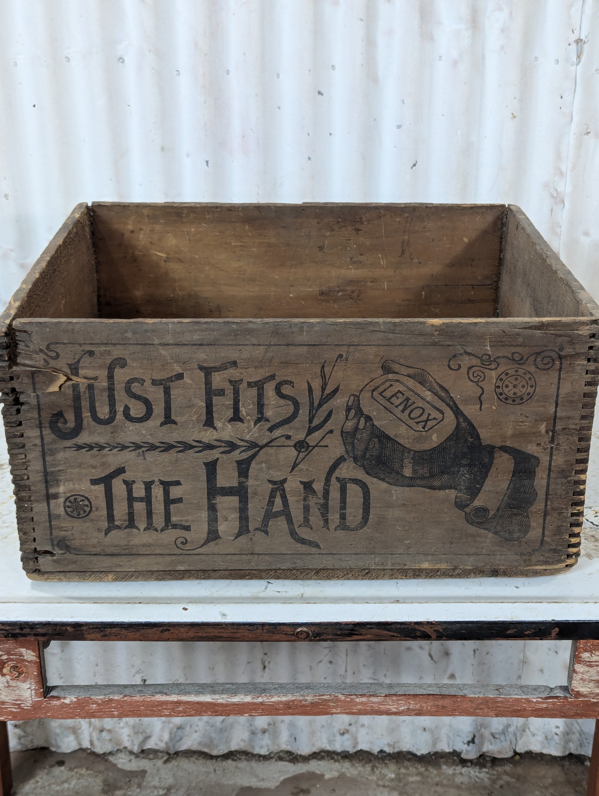 Vintage Lenox Soap Wooden Shipping Crate - view 2
