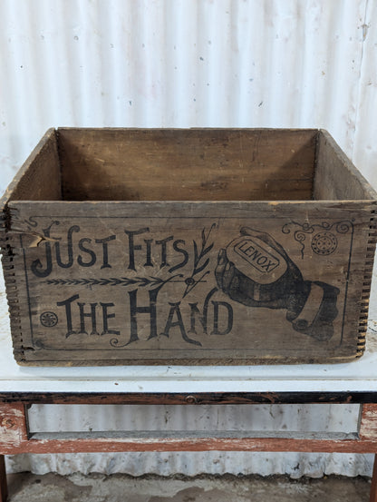 Vintage Lenox Soap Wooden Shipping Crate - view 2
