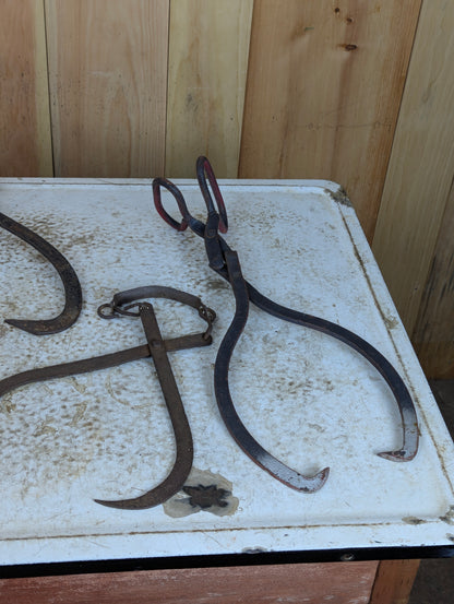 Vintage Log Tongs - view 4