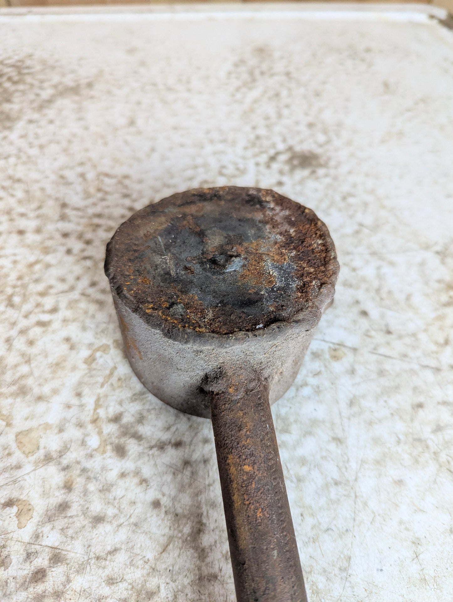 Vintage Long Handled Smelting Ladle - view 2