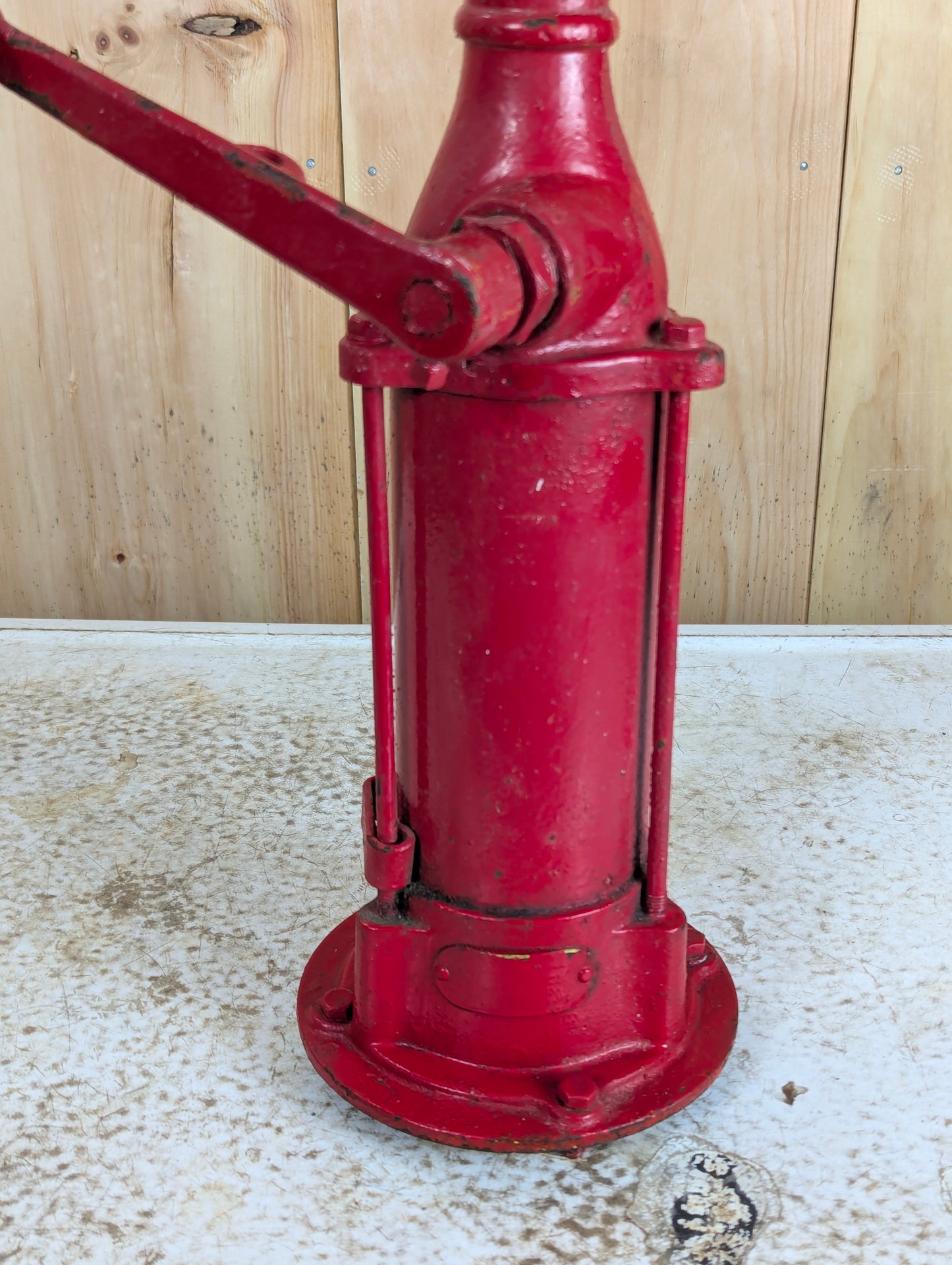 Vintage Lubester Cast iron Hand Oil Pump - view 2