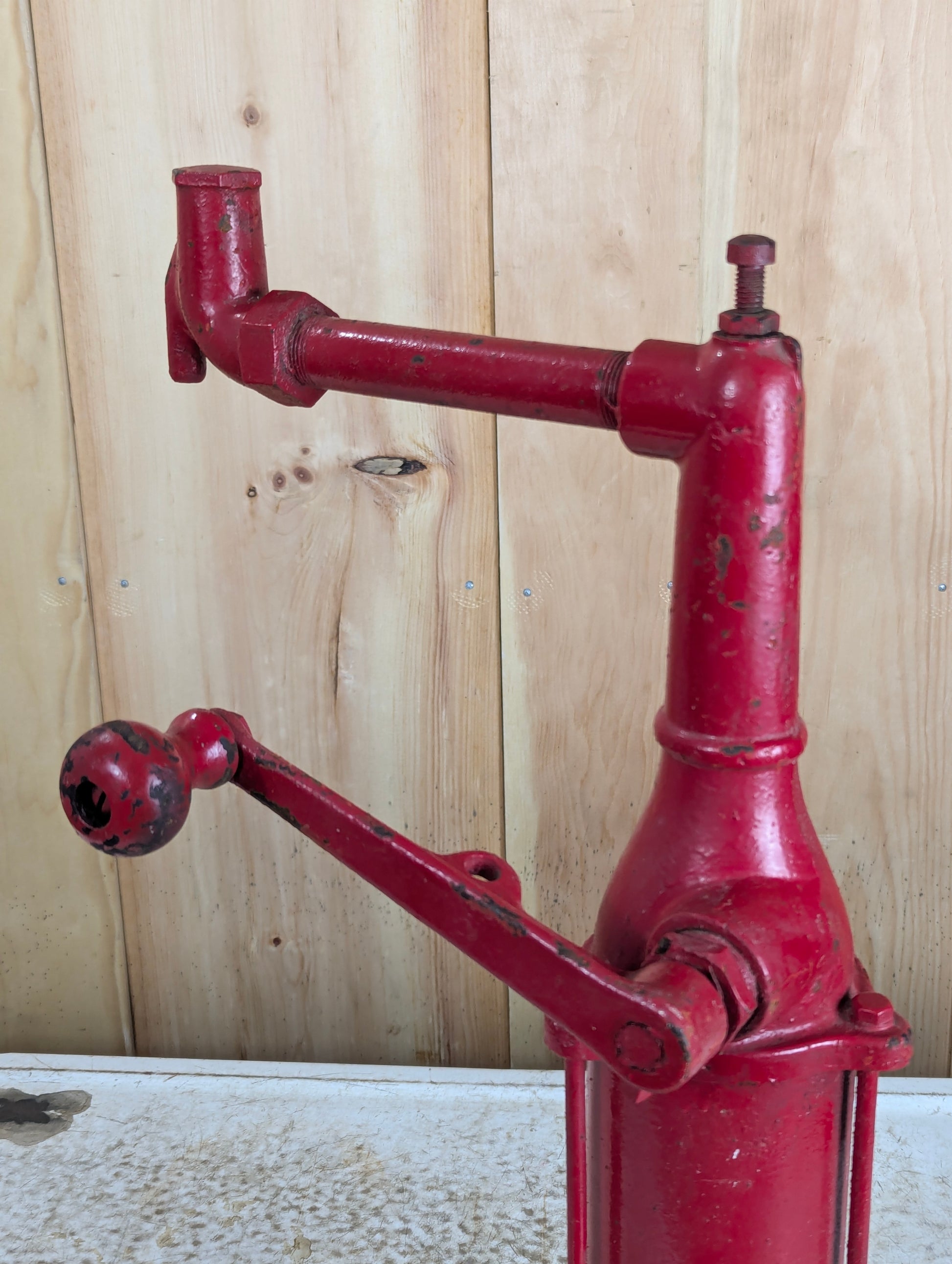Vintage Lubester Cast iron Hand Oil Pump - view 4