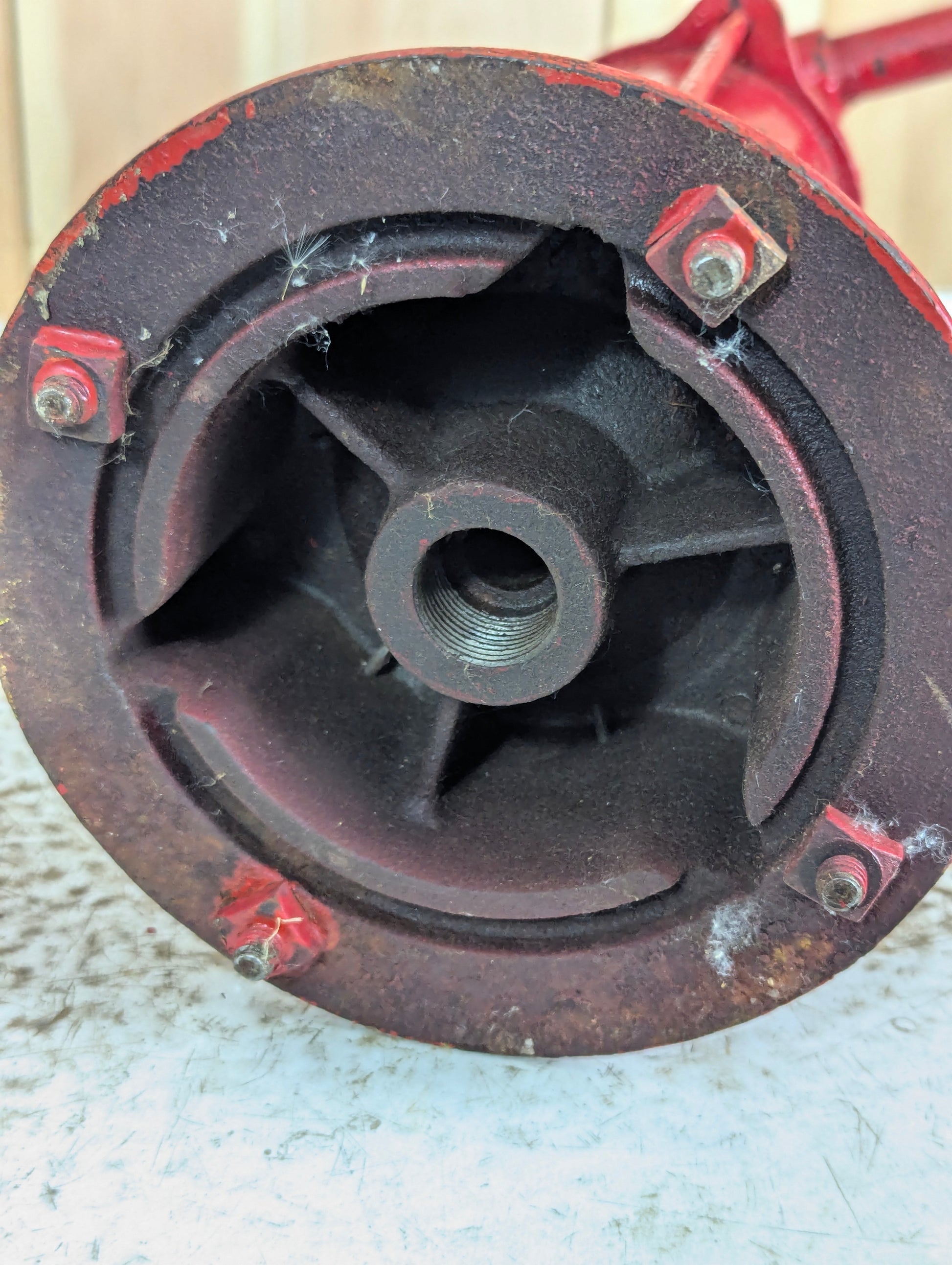 Vintage Lubester Cast iron Hand Oil Pump - view 5