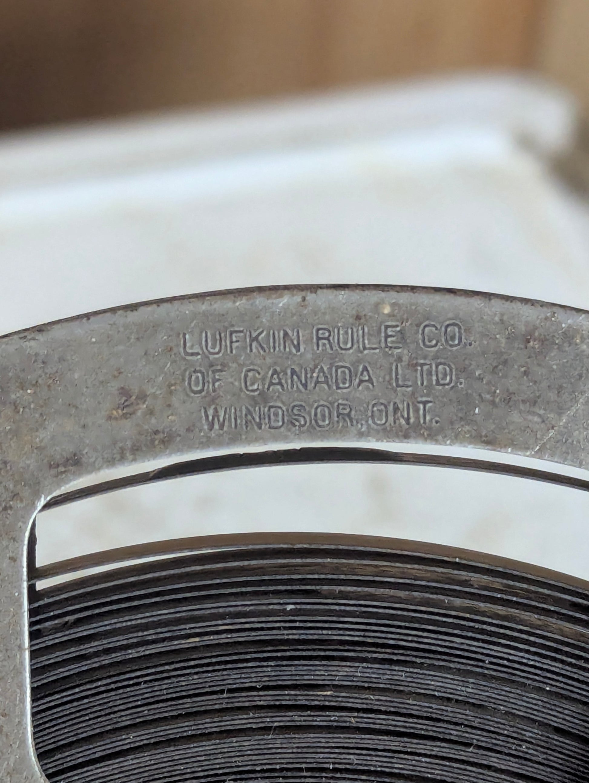 Vintage Lufkin Co. Surveyor Steel Tape Measure - view 4