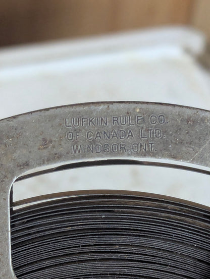 Vintage Lufkin Co. Surveyor Steel Tape Measure - view 4