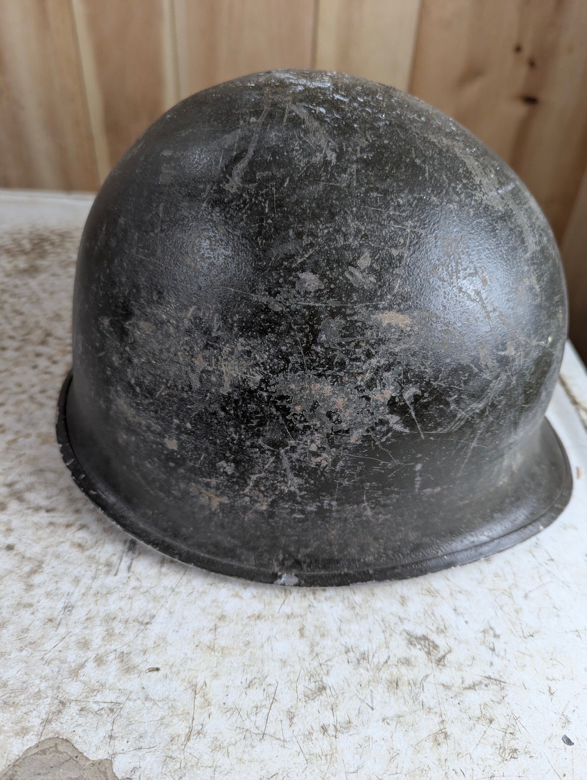Vintage M1 Military Helmet - view 4