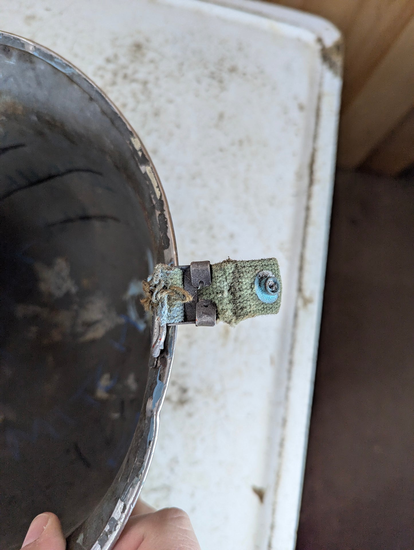Vintage M1 Military Helmet with Side Straps - view 5