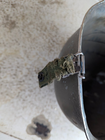 Vintage M1 Military Helmet with Side Straps - view 6
