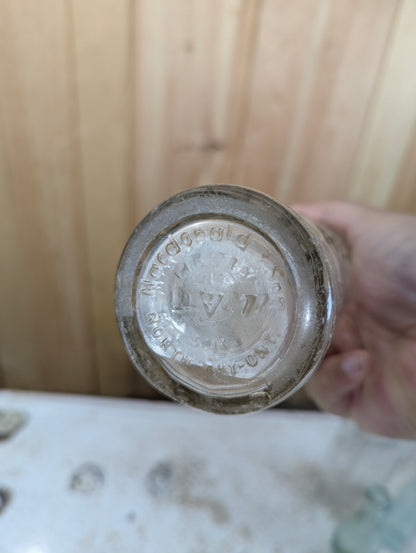 Vintage MacDonald’s Beverages 12 oz Glass Soda Bottle - view 4