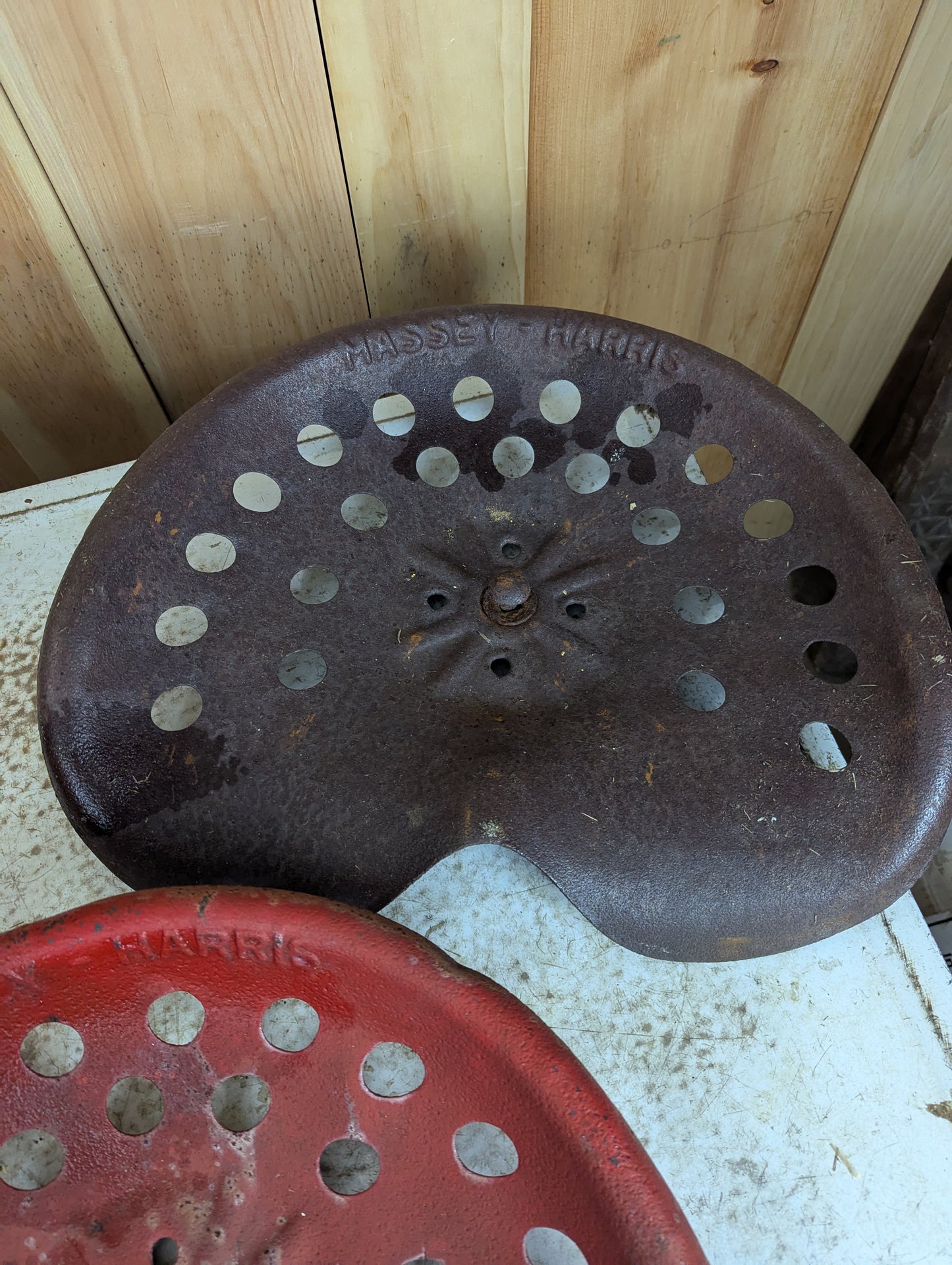 Vintage Massey Harris Tractor Seat - view 2