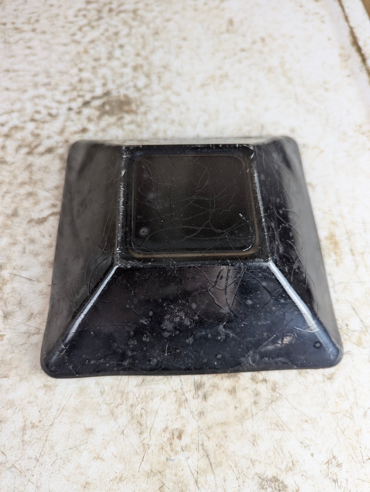 Vintage MCM Atomic Spaghetti Glass Ashtray - view 4