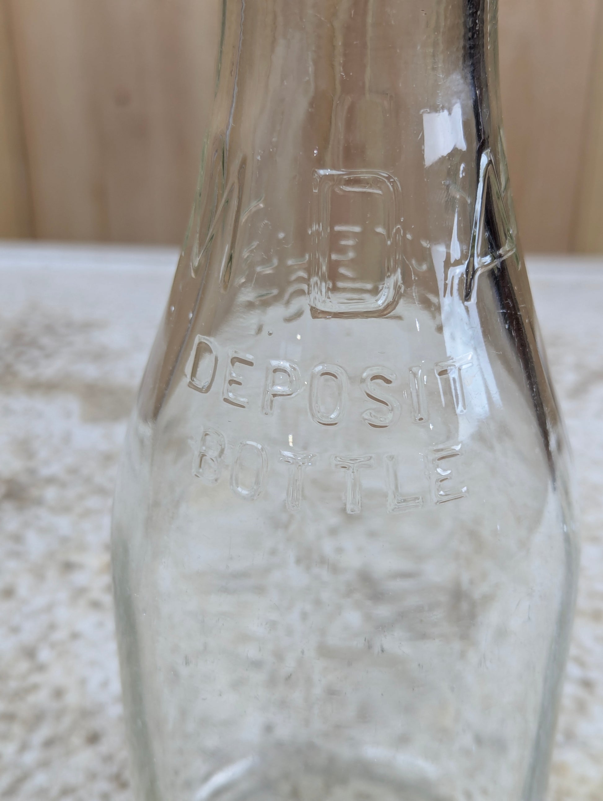Vintage MDA Glass Dairy Milk Bottle - view 2