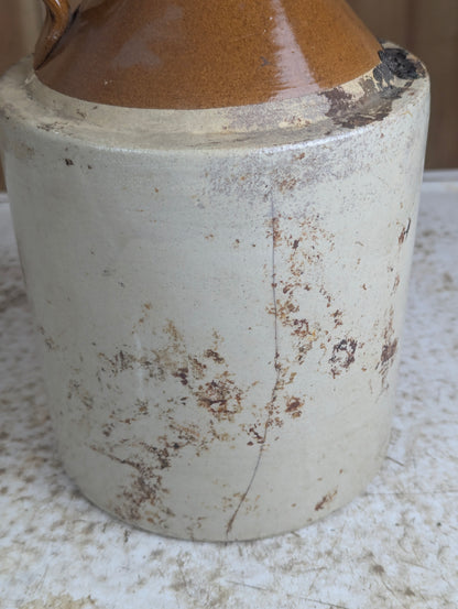 Vintage Medicine Hat Alberta Pottery Stoneware 1/2 Gallon Jug - view 3