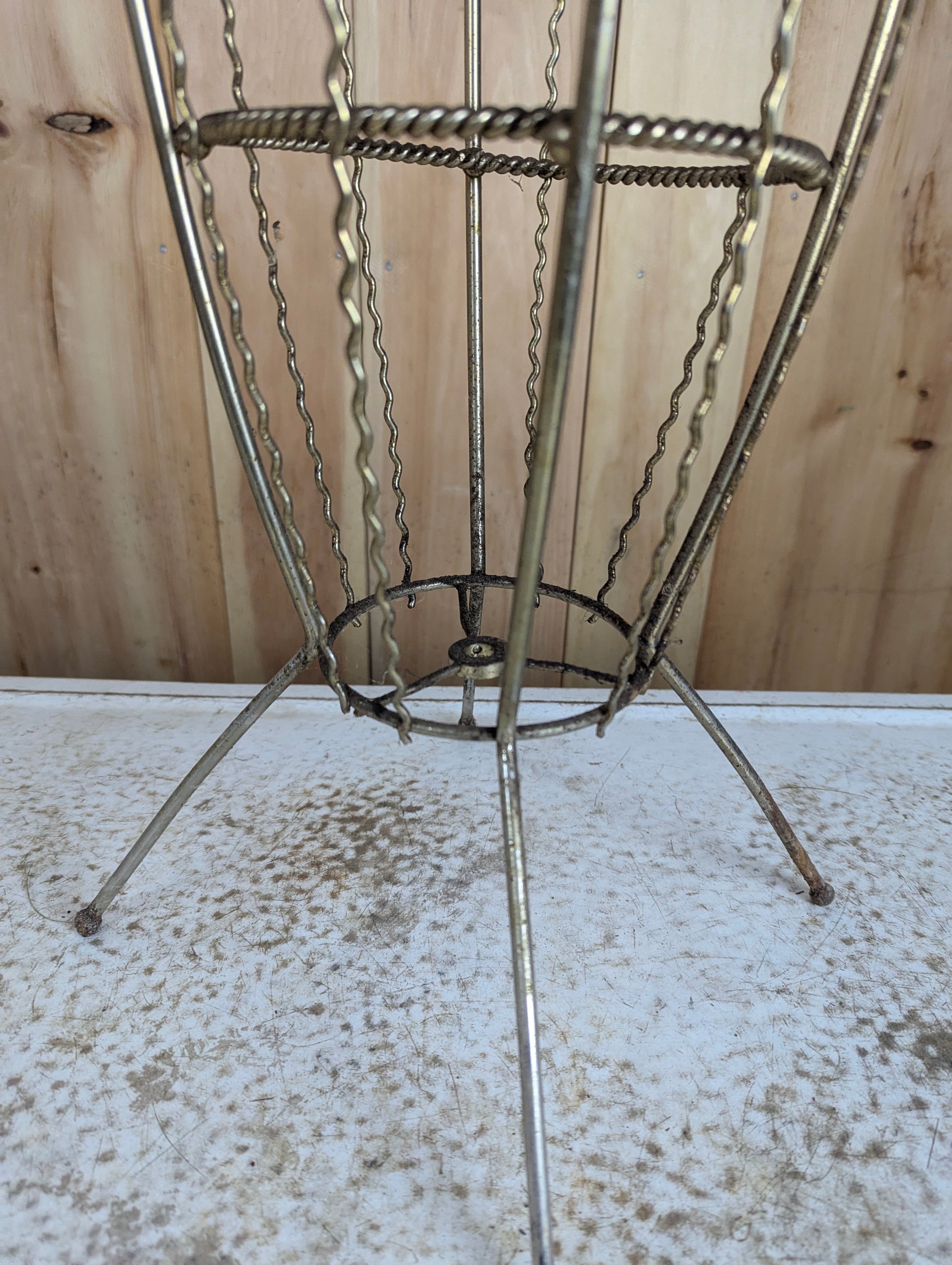 Vintage Metal Ashtray Stand - view 3