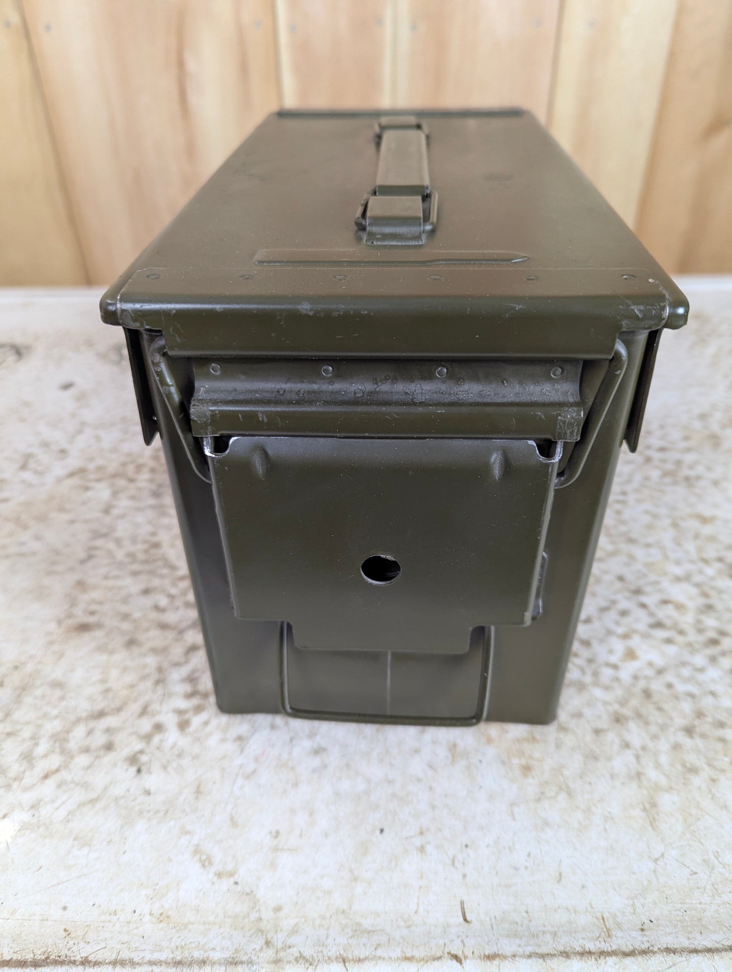 Vintage Metal Cal.50 Lined Ammo Box - view 3