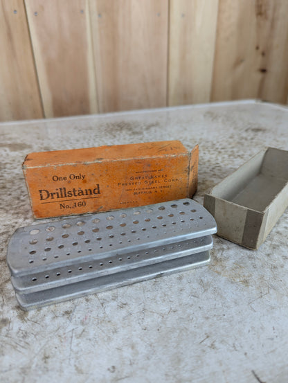 Vintage Metal Drill Stand in Original Box