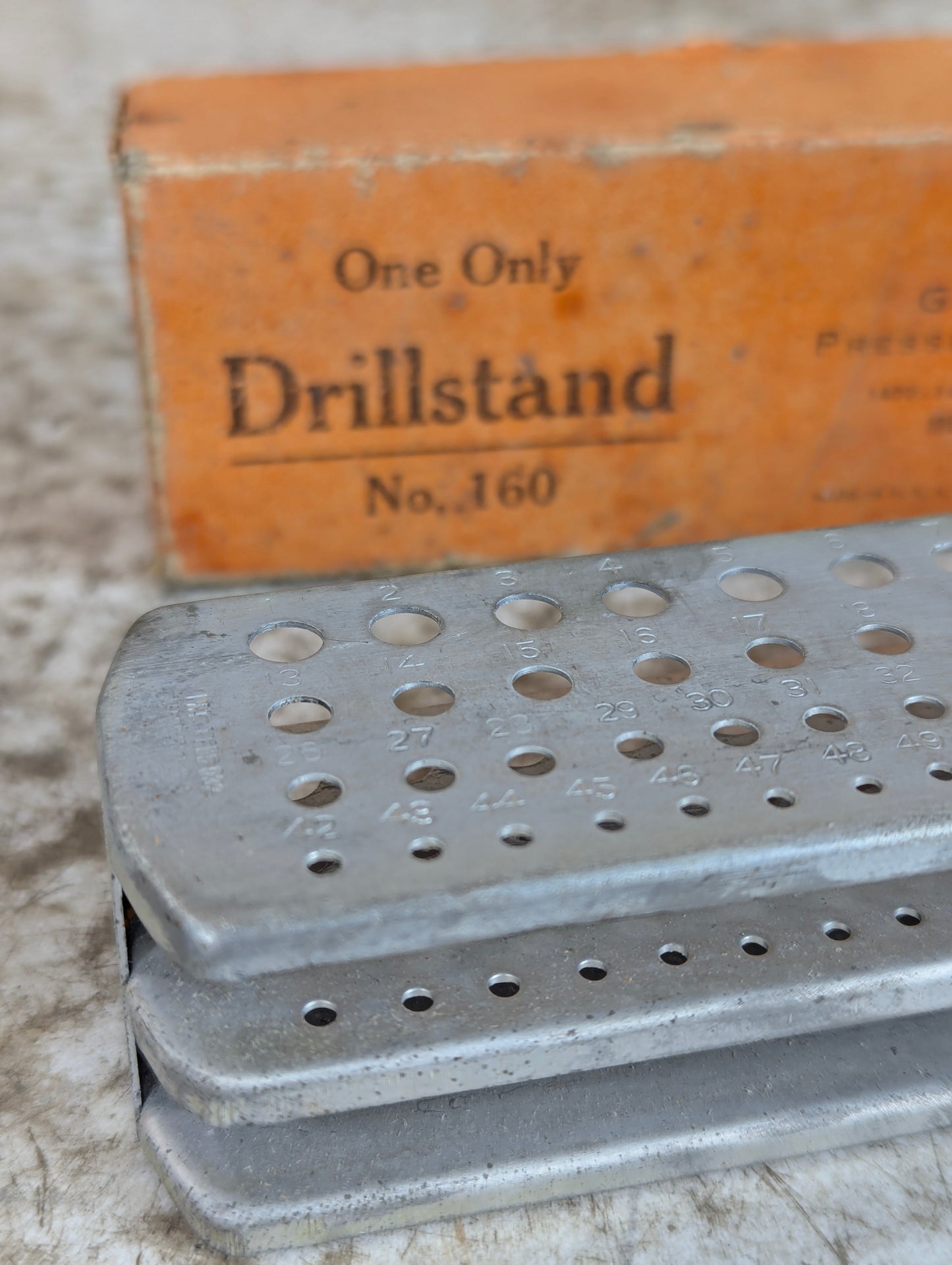Vintage Metal Drill Stand in Original Box - view 2