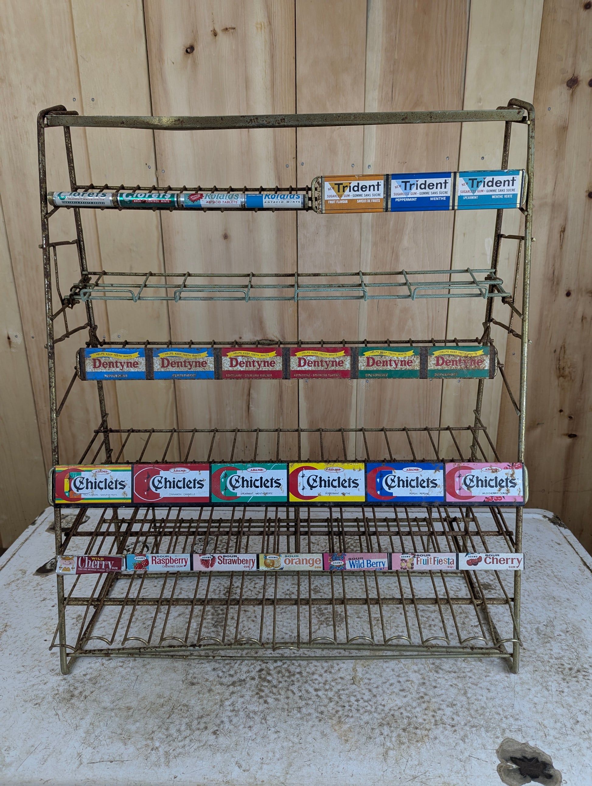 Vintage Metal Retail Gum & Mints Display Rack