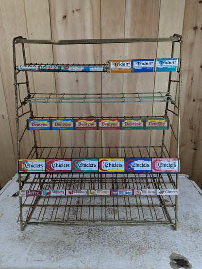 Vintage Metal Retail Gum & Mints Display Rack