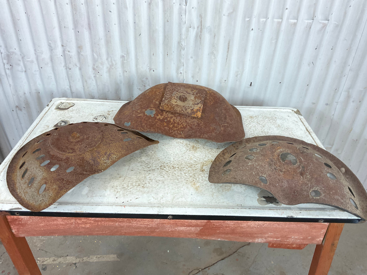 Vintage Metal Tractor Seats - view 2
