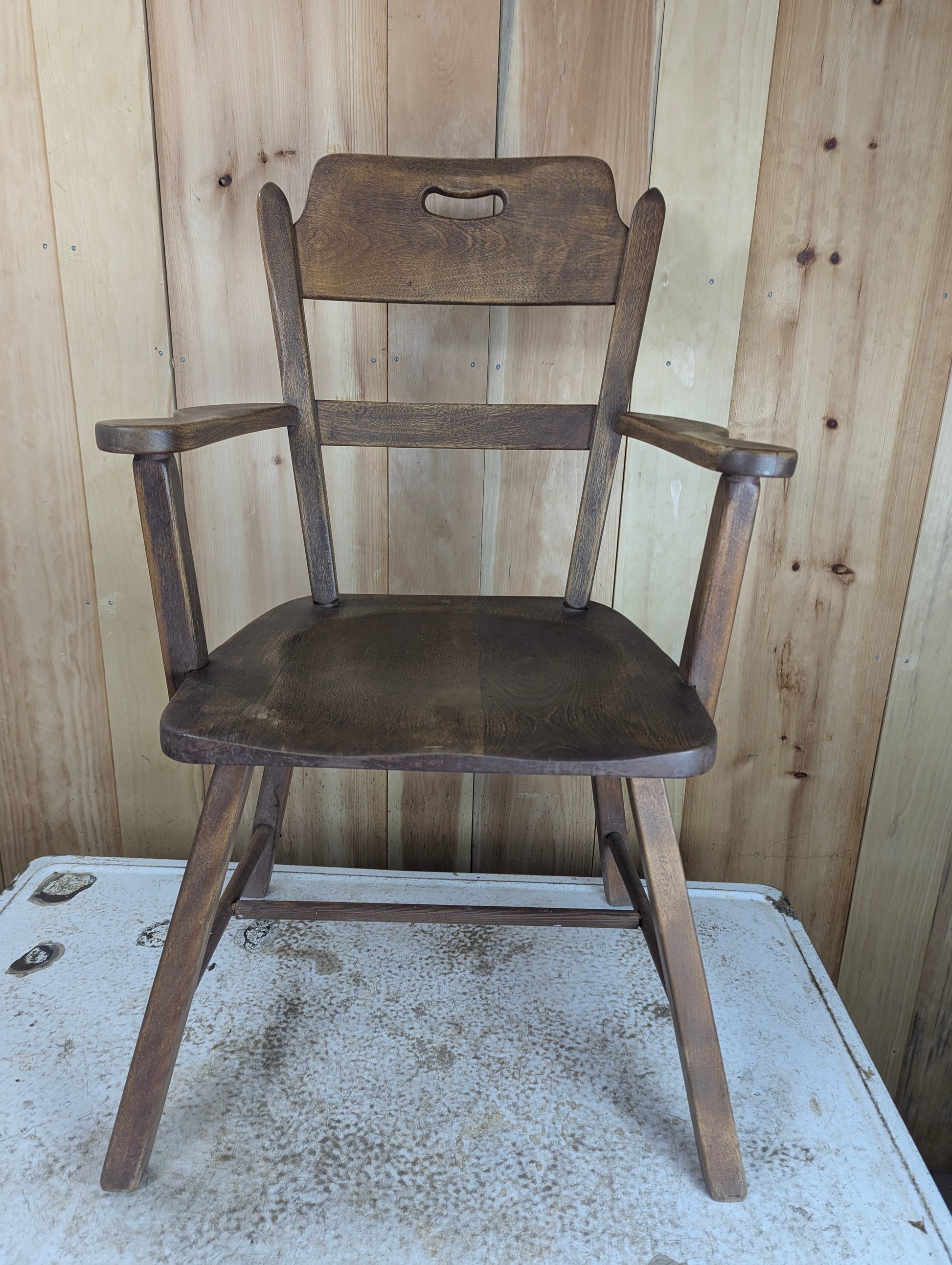 Vintage Mid Century Imperial Loyalist Solid Wood Chair