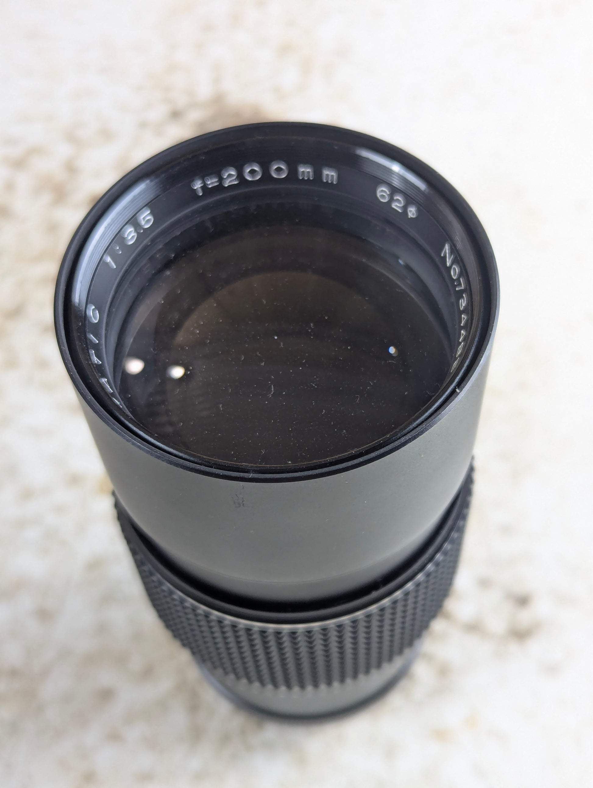 Vintage Miida Automatic 200mm f3.5 Telephoto Lens in Case - view 2