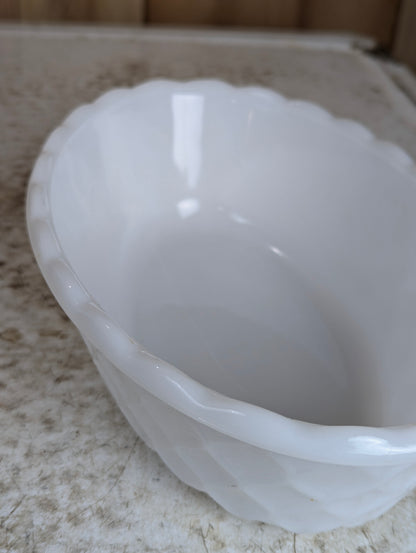 Vintage Milk Glass Oval Dish - view 4