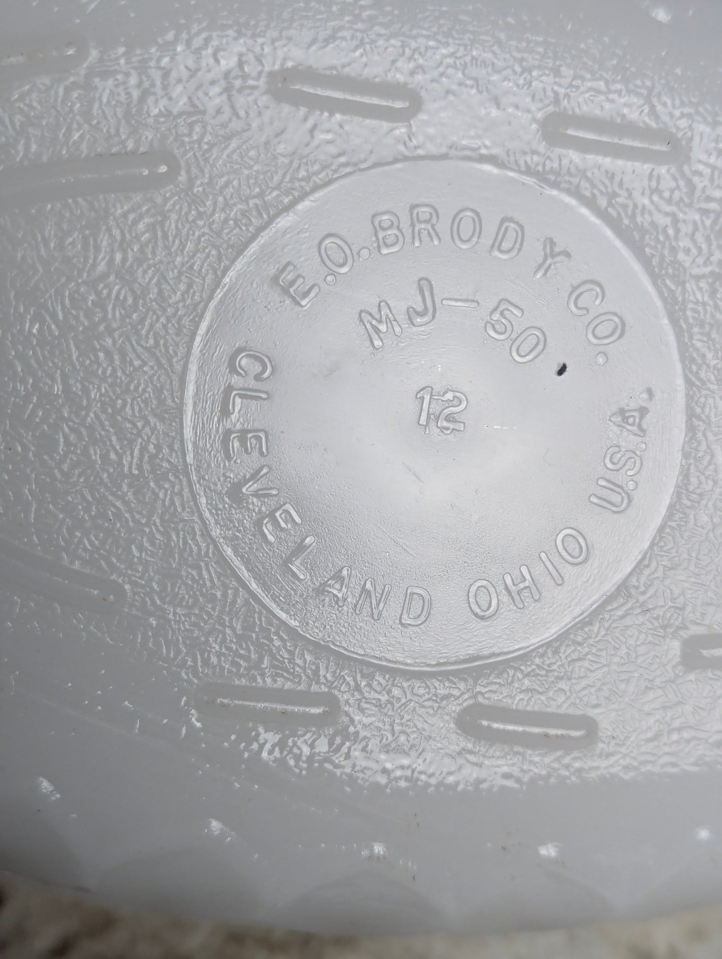 Vintage Milk Glass Oval Dish - view 5