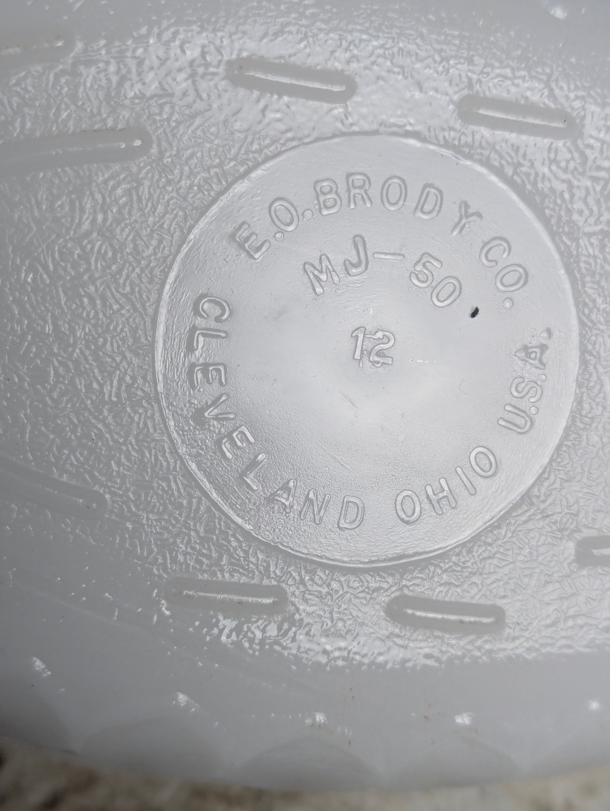 Vintage Milk Glass Oval Dish - view 5